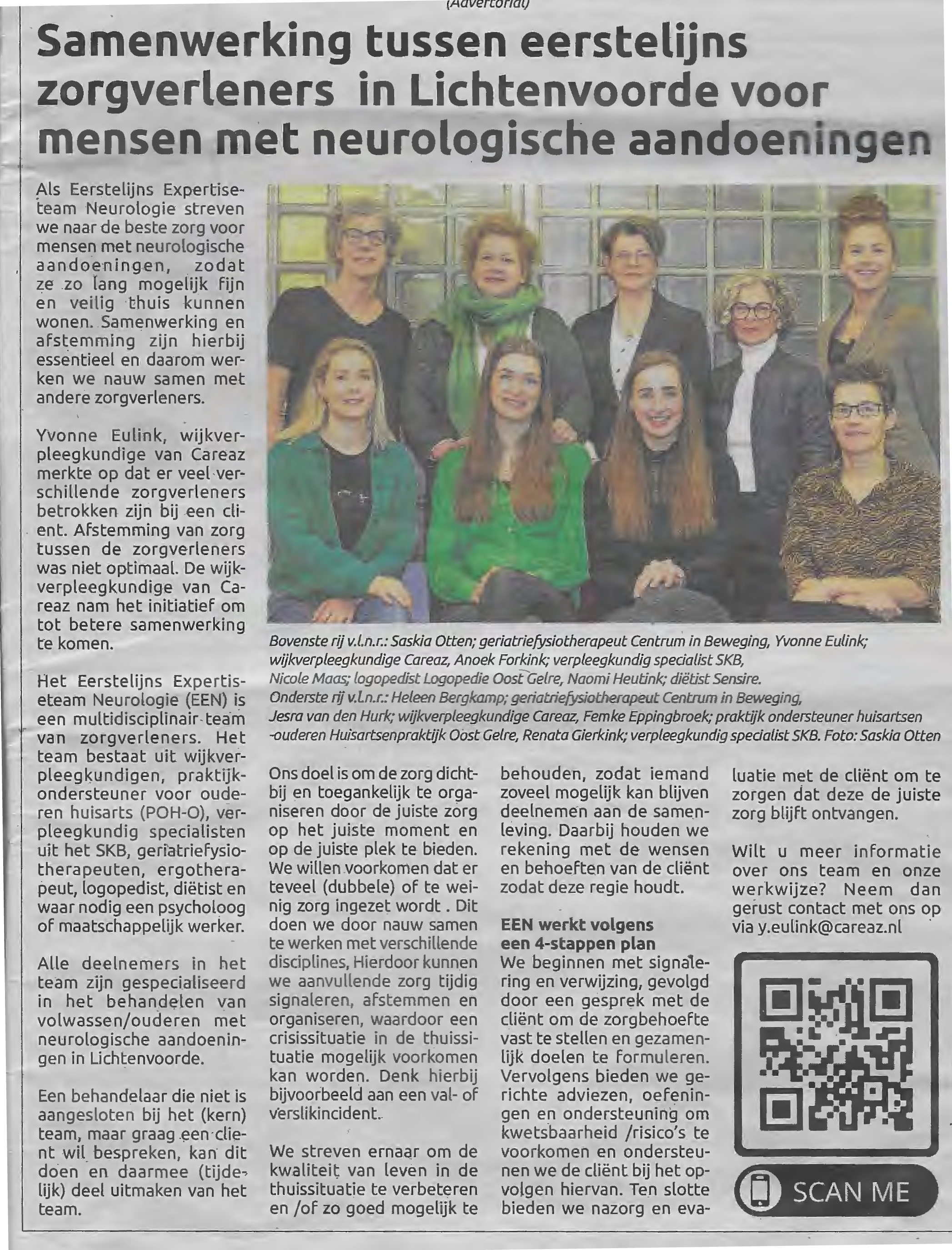 EEN krantenartikel